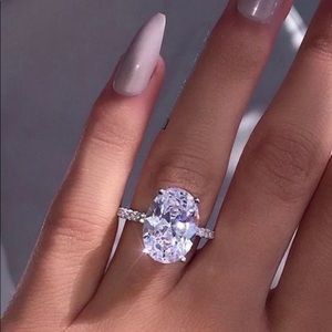 White gold over sterling silver ring 6